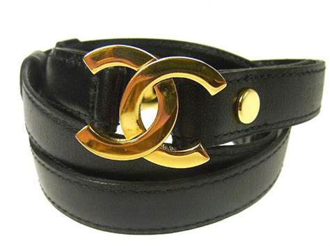 cintura chanel nera|Cinture CHANEL da Donna .